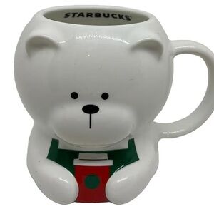 STARBUCKS Limited Edition Festive Christmas Bearista Coffee Mug